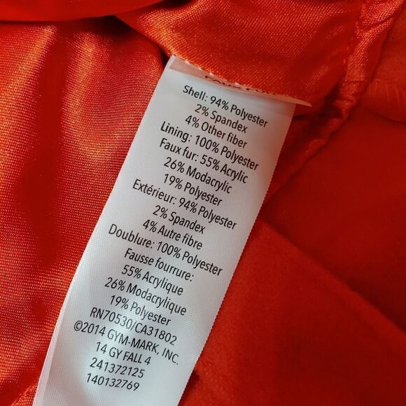 GYMBOREE Faux Fur Coat - Sz. 4T-5T - Picture 5 of 7